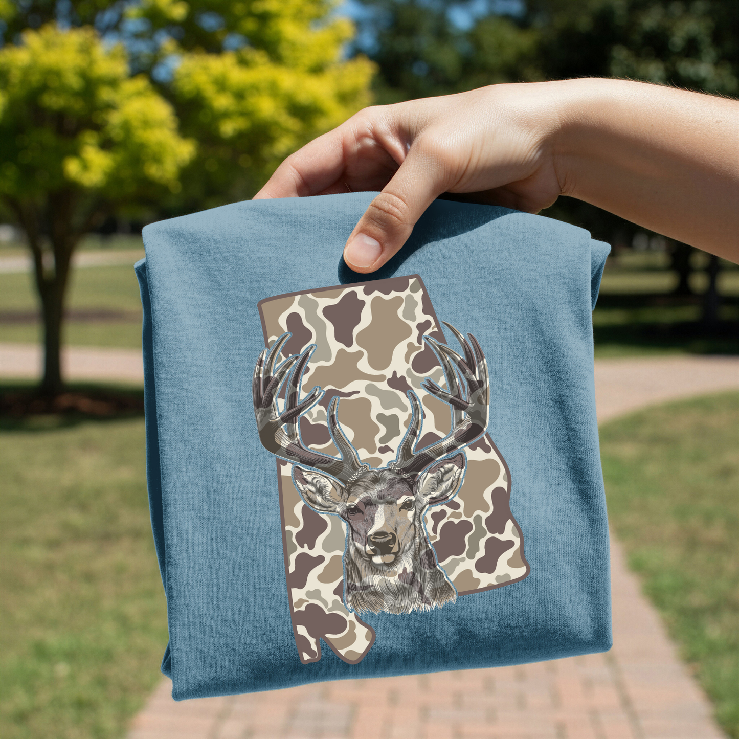 Camo Alabama Deer Hunt DTF Transfer