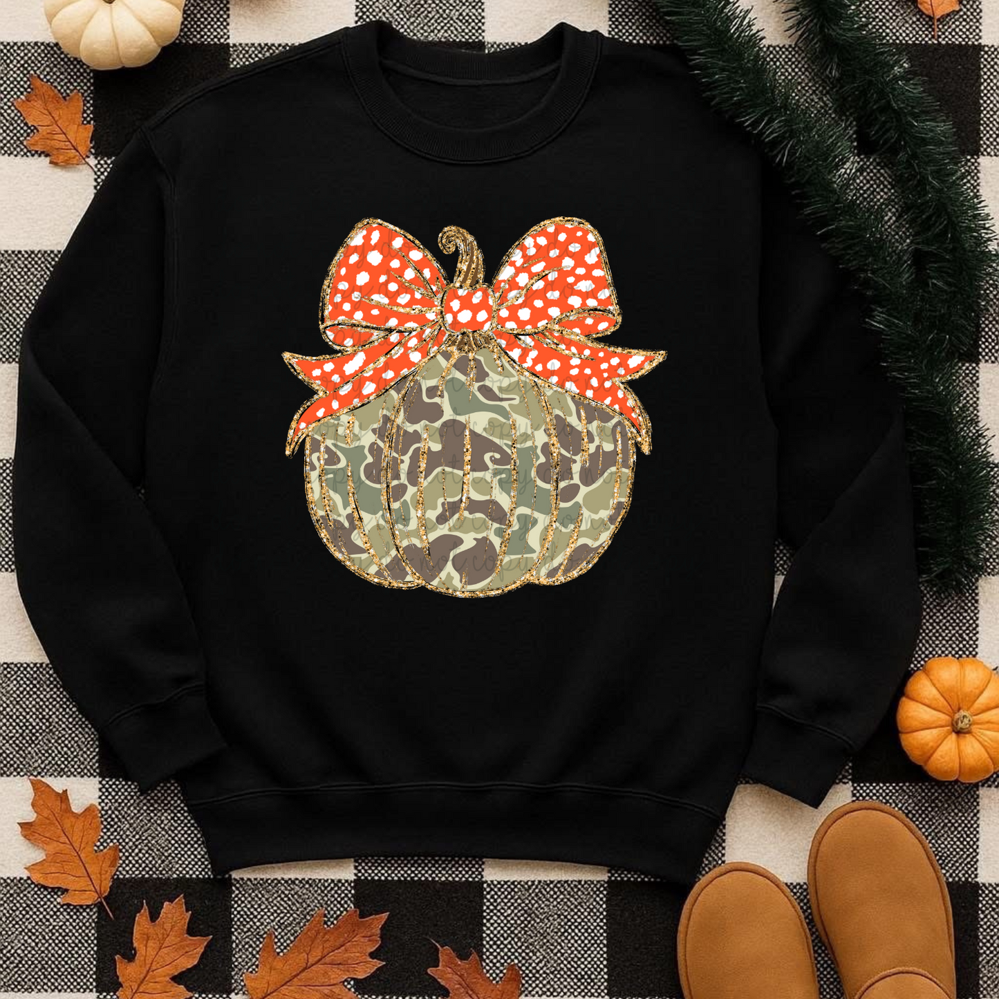 Camo Pumpkin DTF Transfer