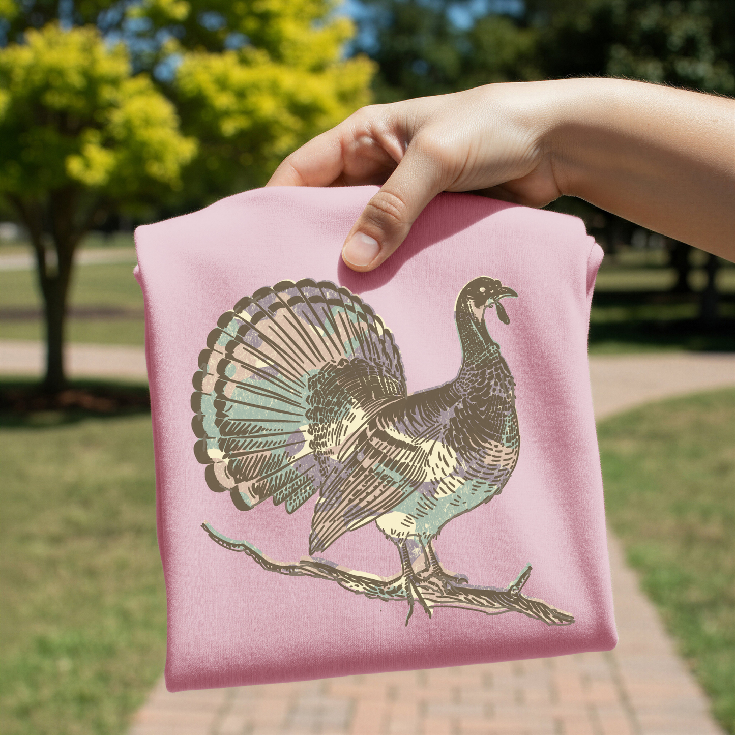 Camo Turkey DTF Transfer