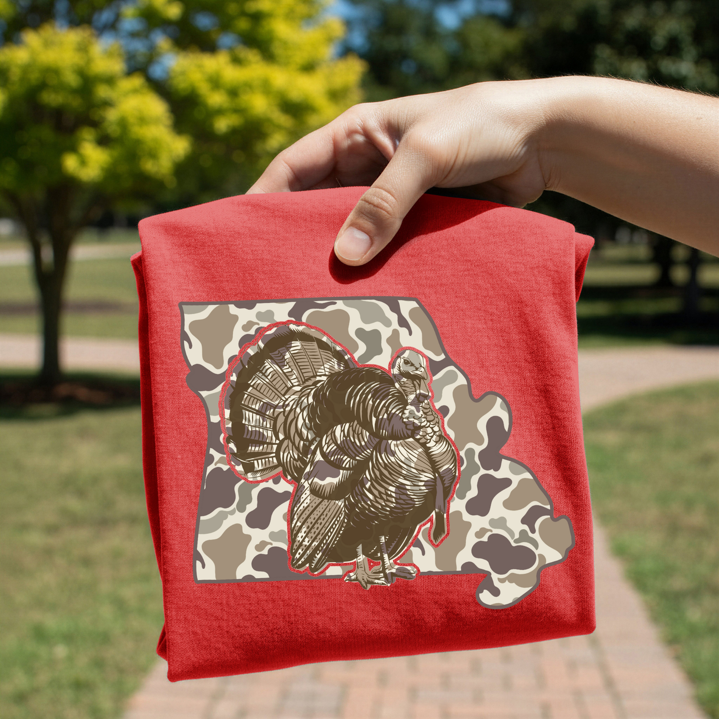 Camo Missouri Turkey DTF Transfer