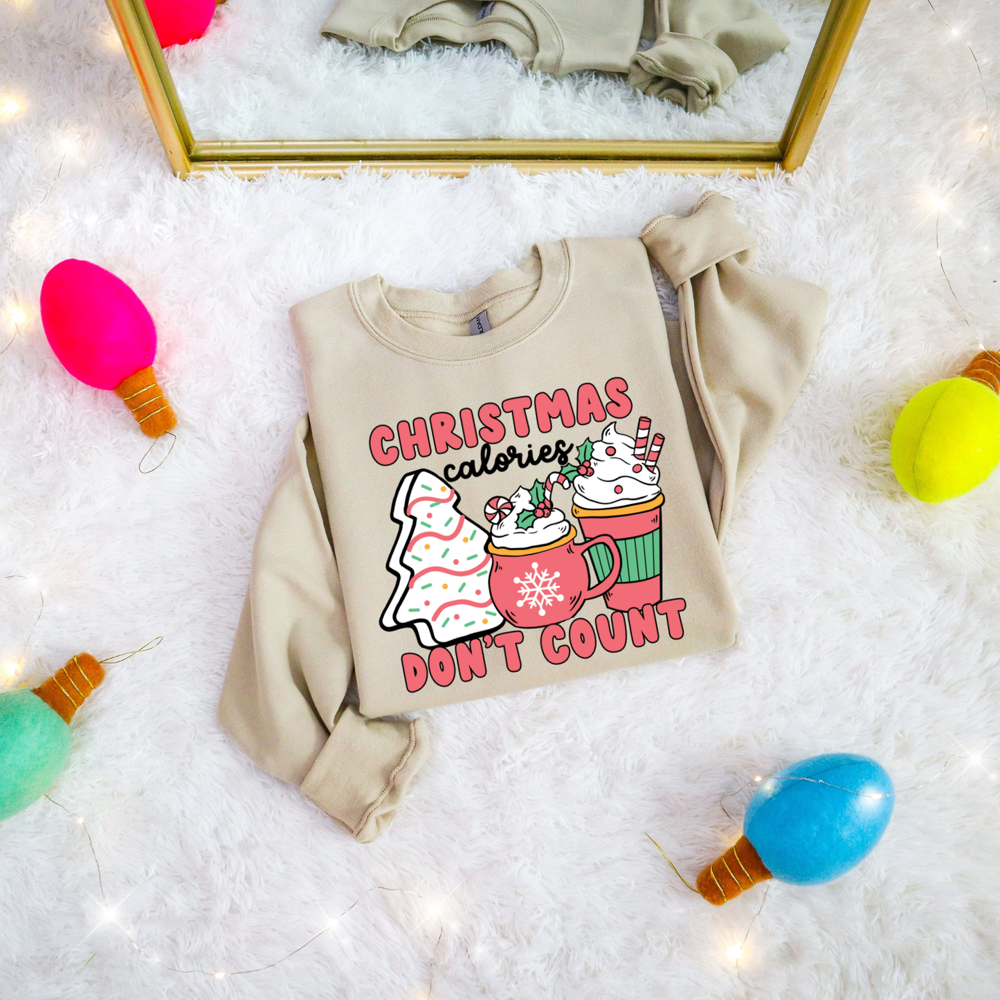 Christmas Calories Don't Count DTF Transfer