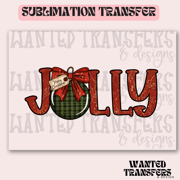 Christmas Jolly Exclusive Sublimation Transfer