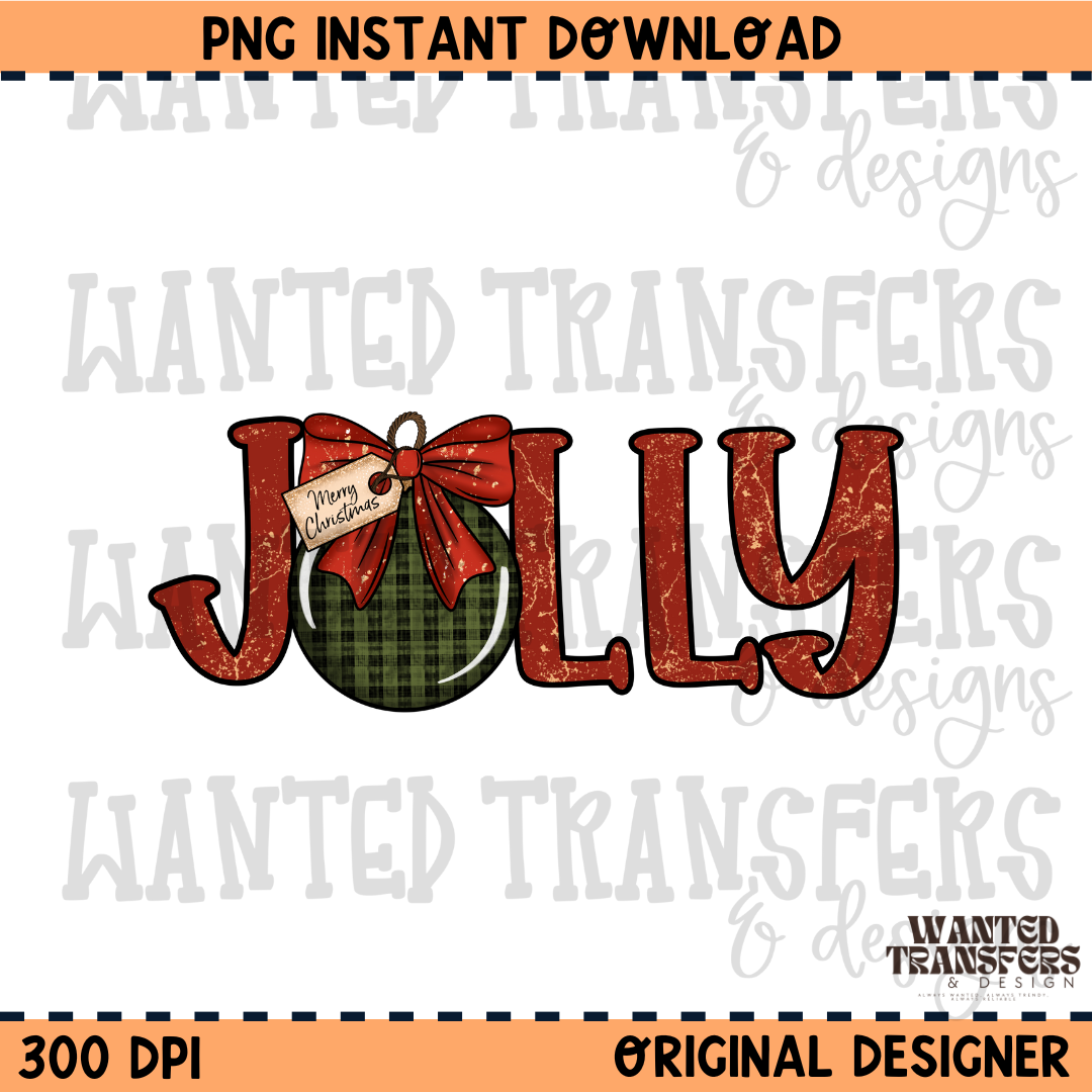 Christmas Jolly PNG Digital Download