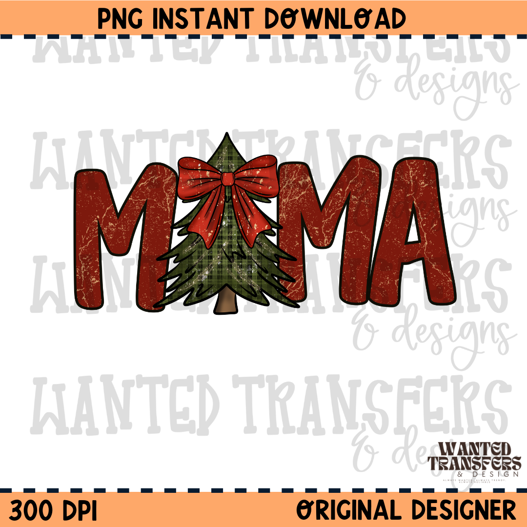Christmas Mama PNG Digital Download
