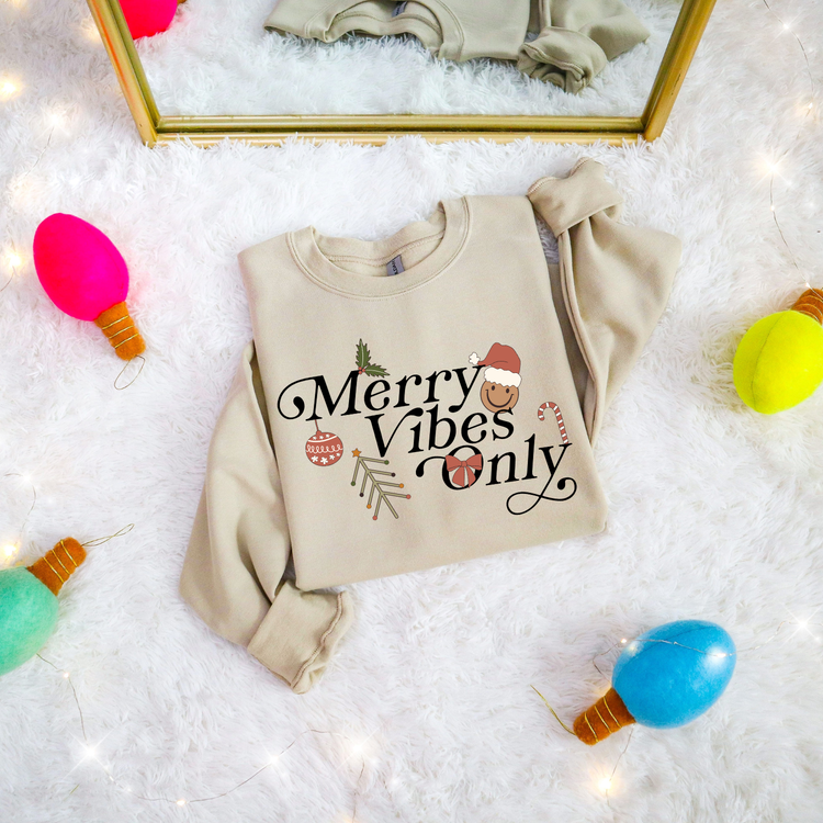 Merry Vibes Only DTF Transfer