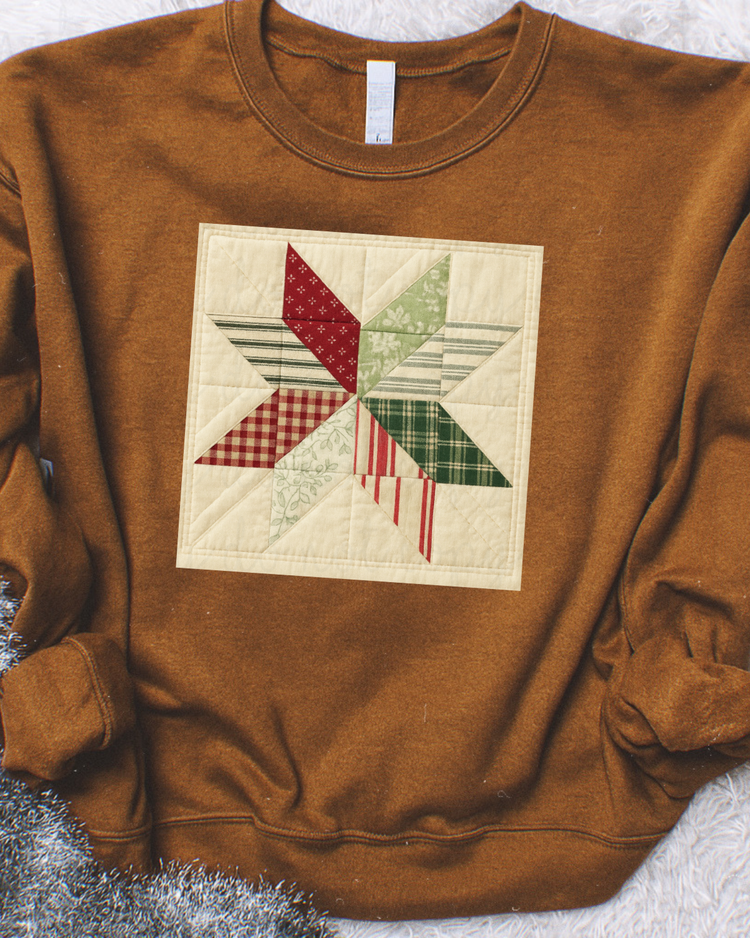 Christmas Quilt Patch DTF Transfer