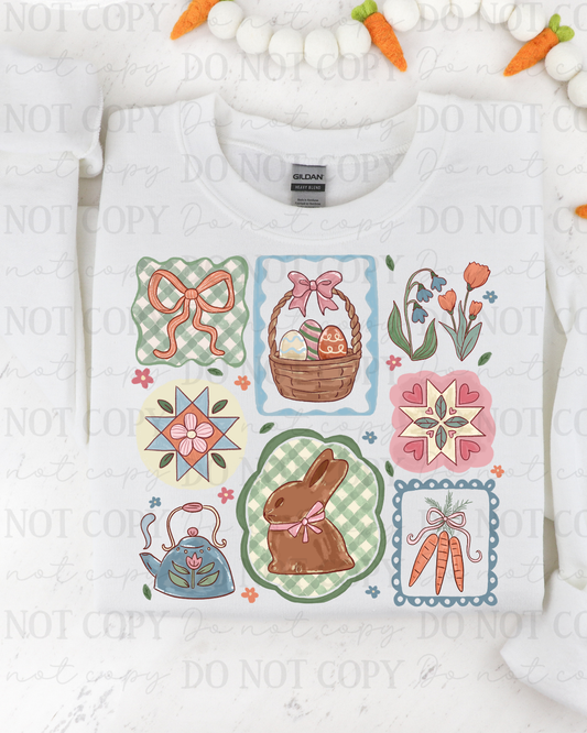 Coquette Easter Frame Collage DTF Transfer