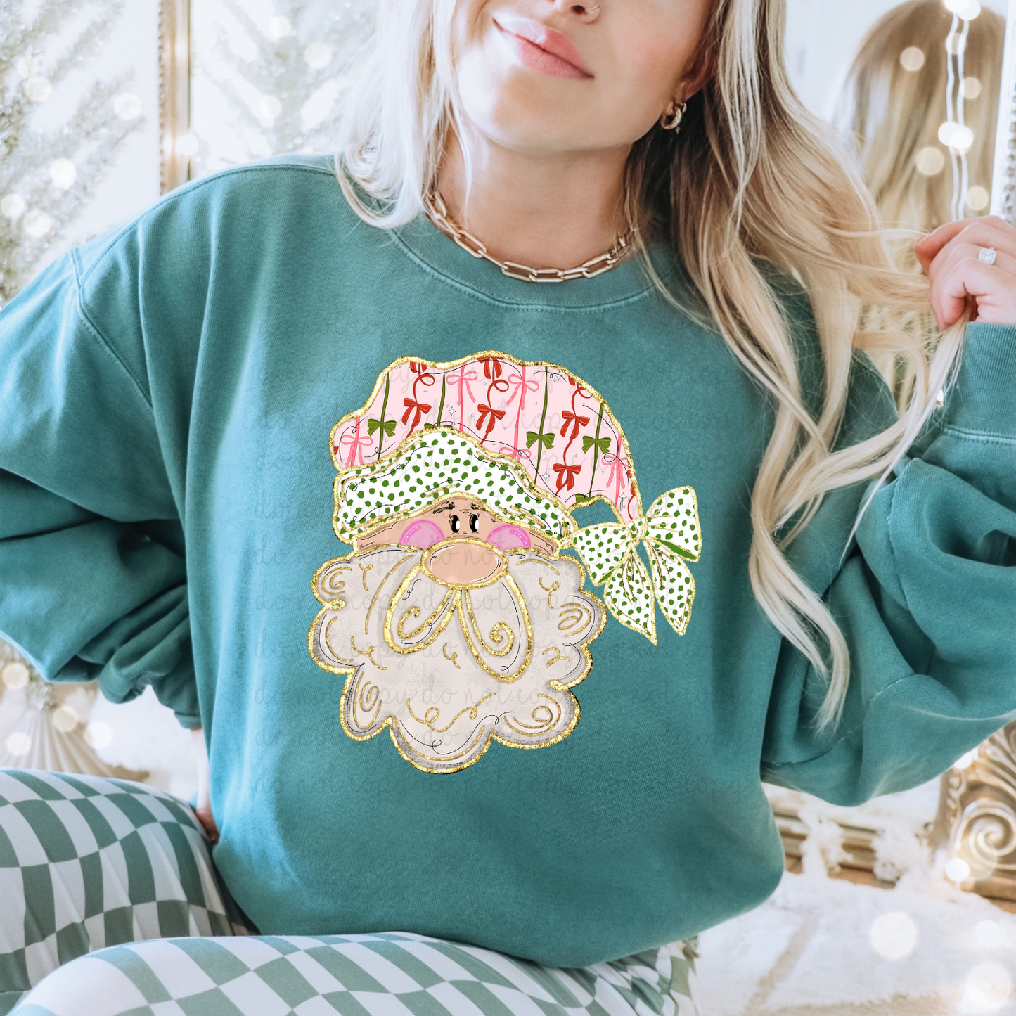 Coquette Santa DTF Transfer