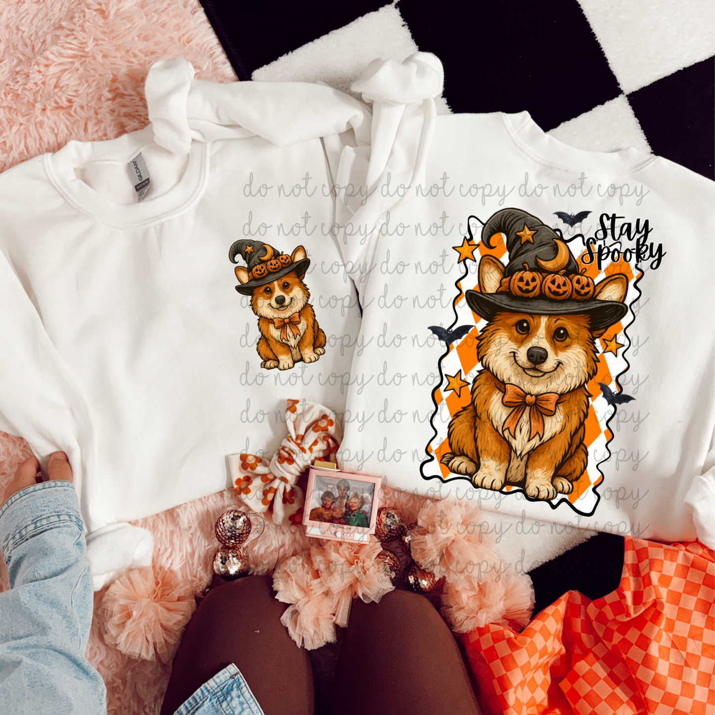 Spooky Corgi DTF Transfer