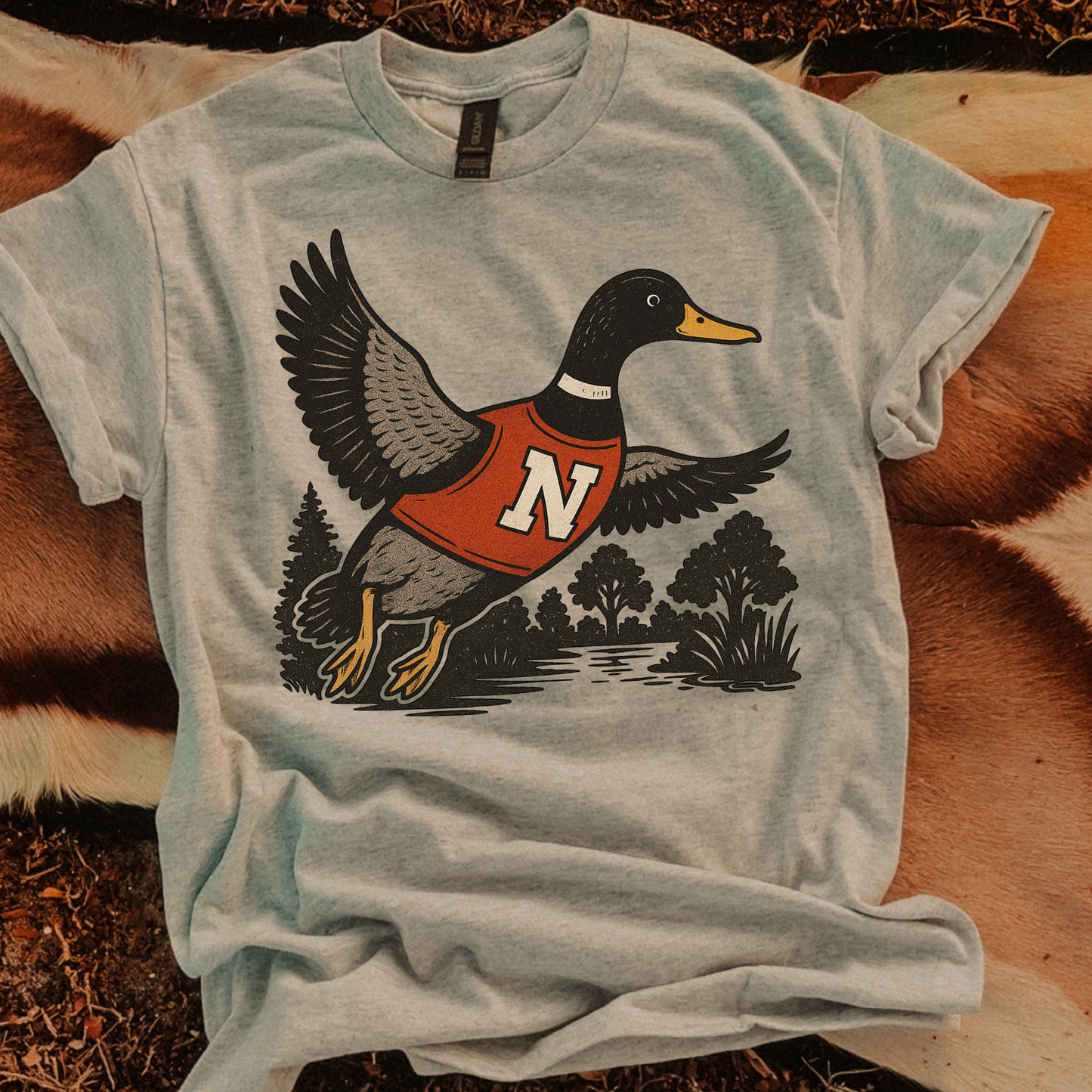 Mallard Game Day Cornhuskers DTF Transfer