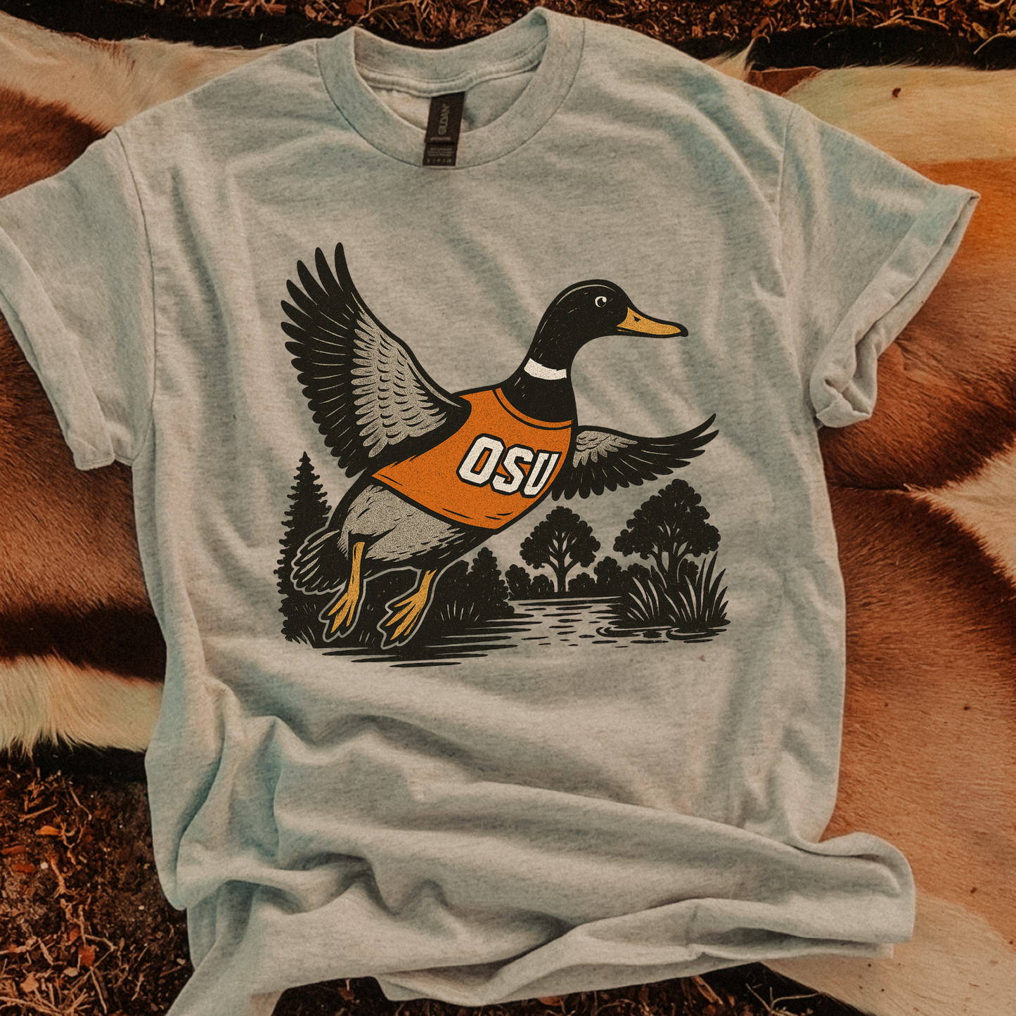 Mallard Game Day OSU Cowboys DTF Transfer