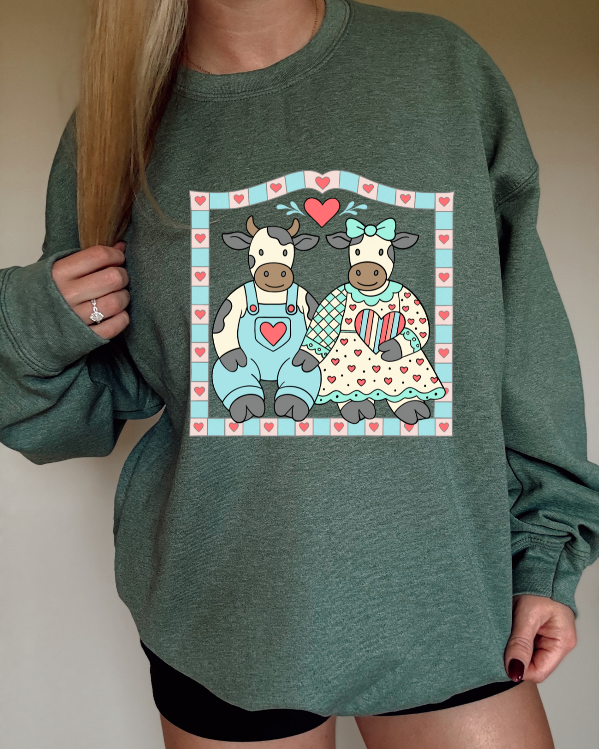 Grandma's Closet Country Cows DTF Transfer