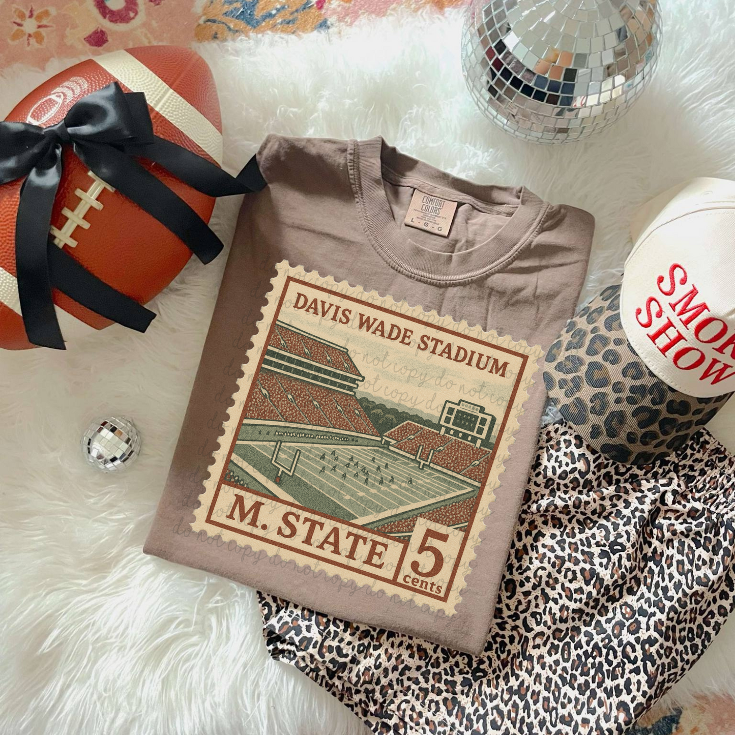 Vintage Stamp Davis Wade Stadium DTF Transfer