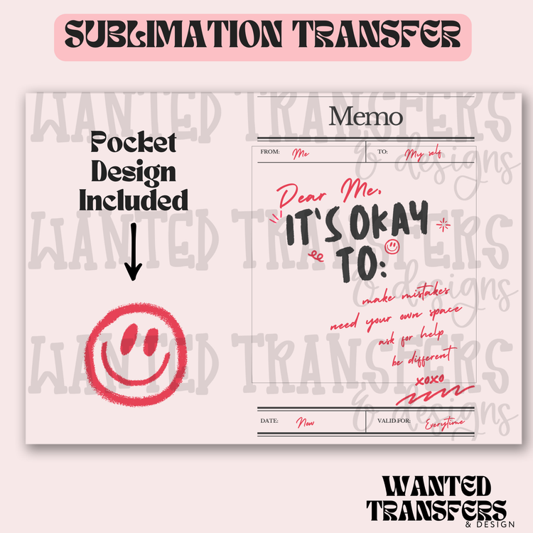 Dear Me Exclusive Sublimation Transfer