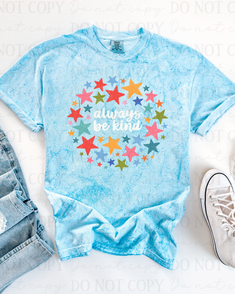Distressed Always Be Kind (White) DTF Transfer