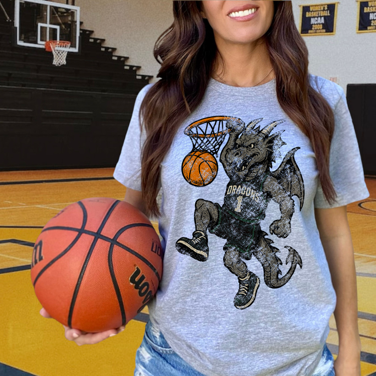 Dragons Dark Navy Green DTF Transfer