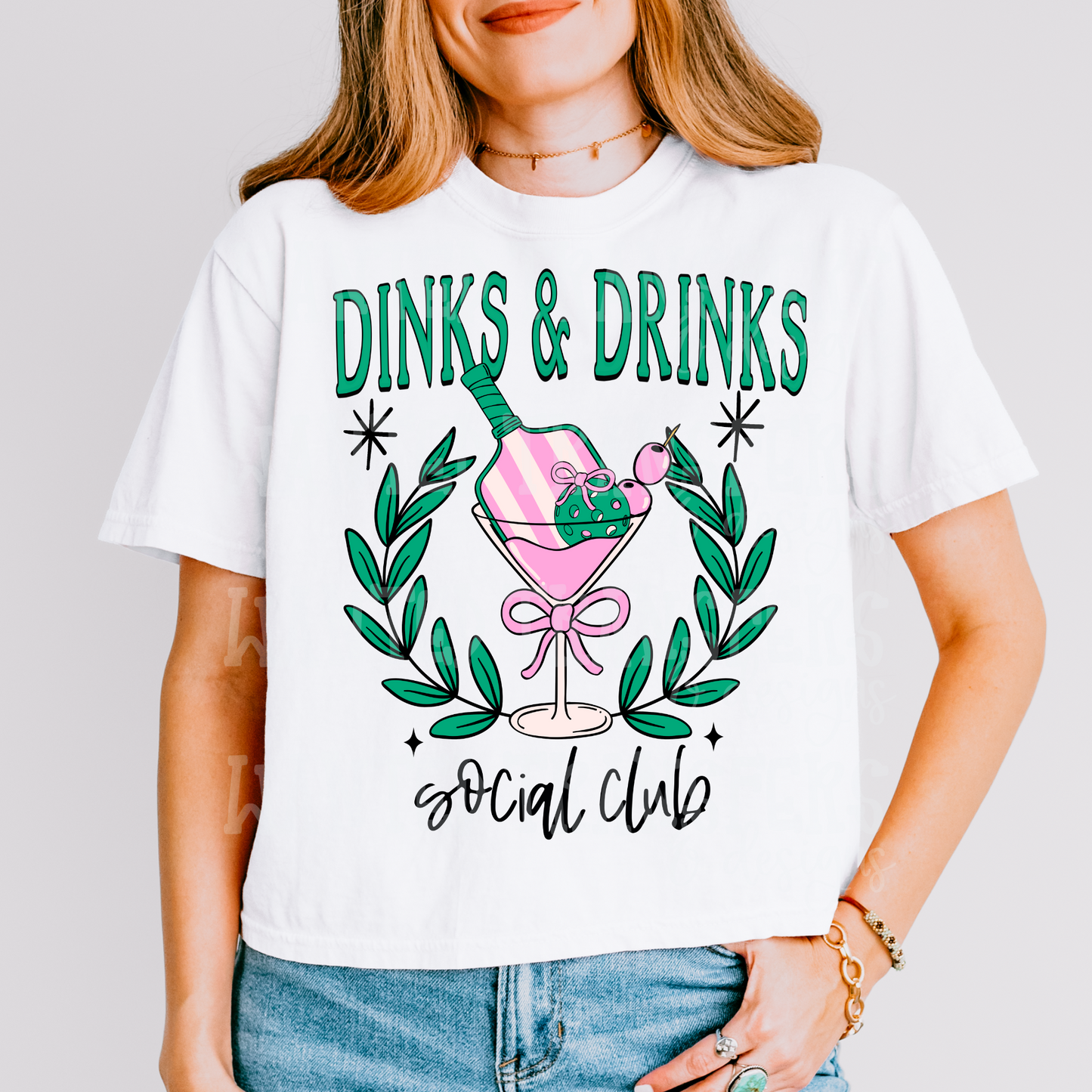 Pickle Ball Dinks & Drinks Exclusive Sublimation Transfer