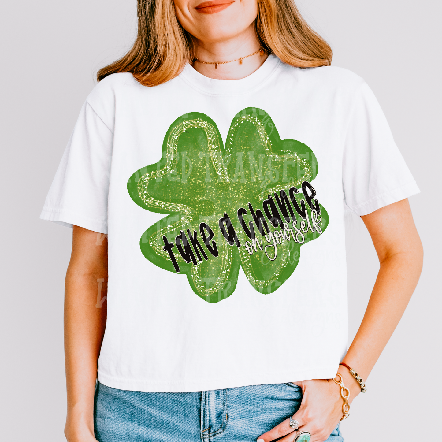 Take A Chance Clover Exclusive Sublimation Transfer