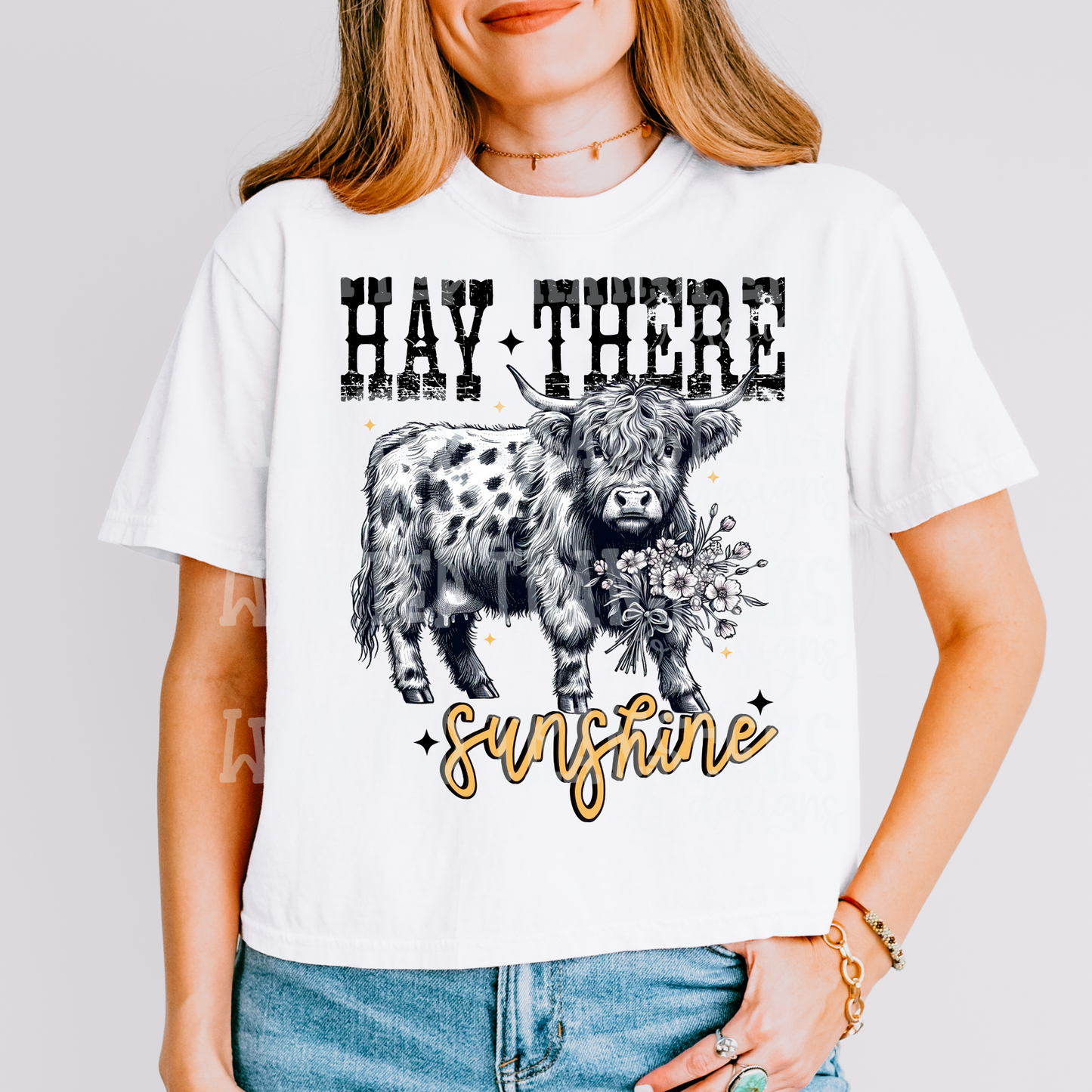 Hay There Sunshine Hyland Exclusive Sublimation Transfer