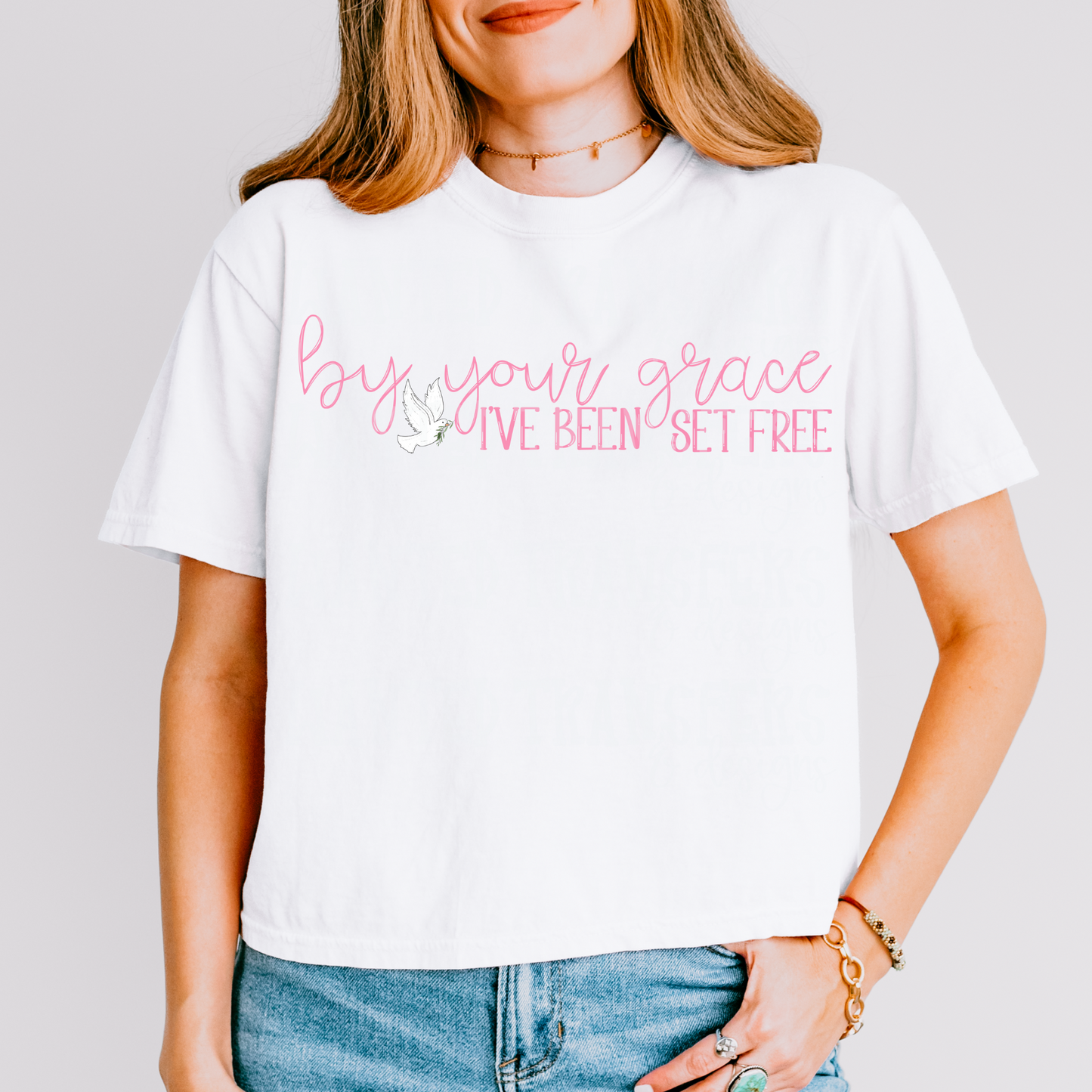 By Your Grace Dove (Pink) Exclusive Sublimation Transfer