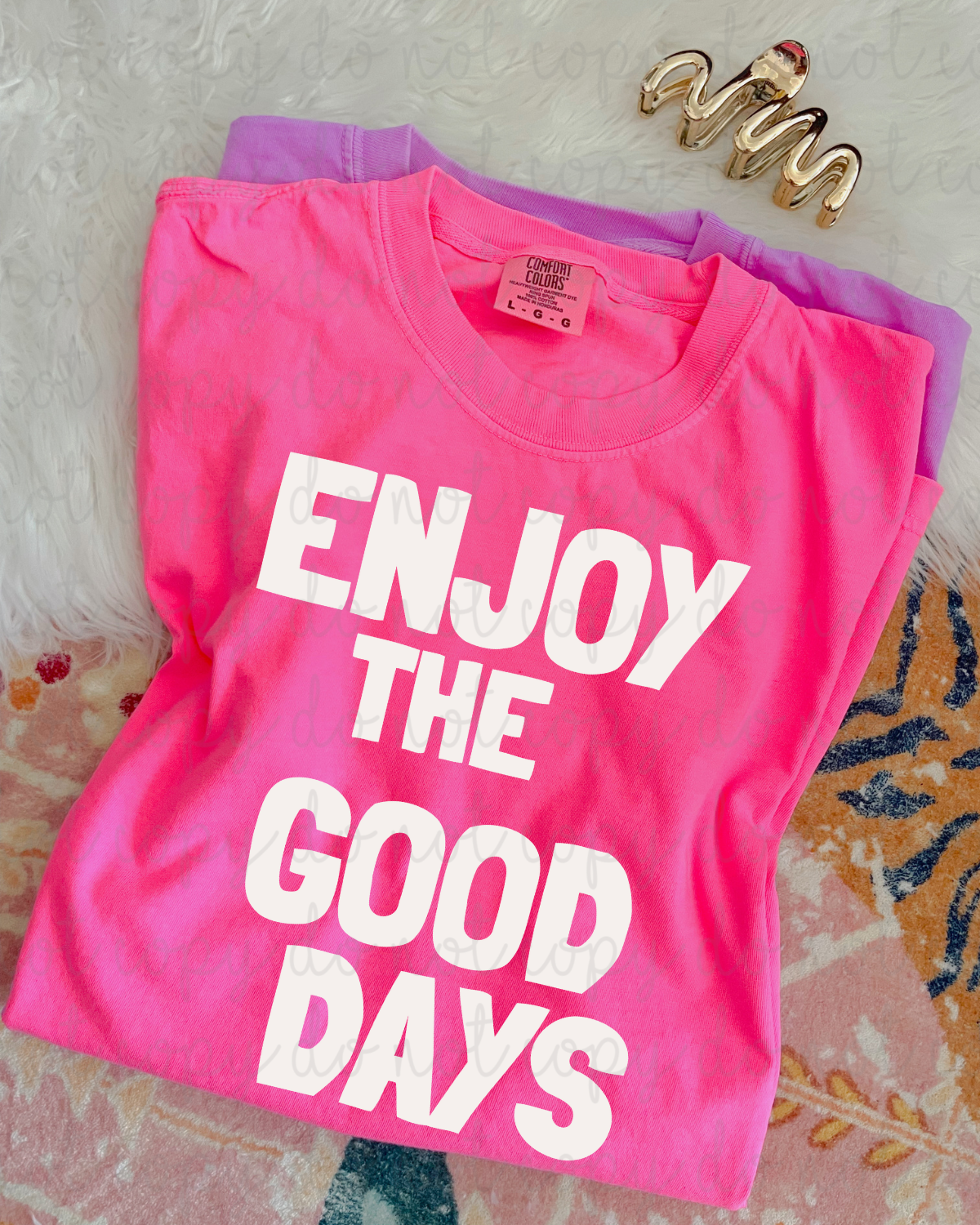 Enjoy The Good Days (White) DTF Transfer