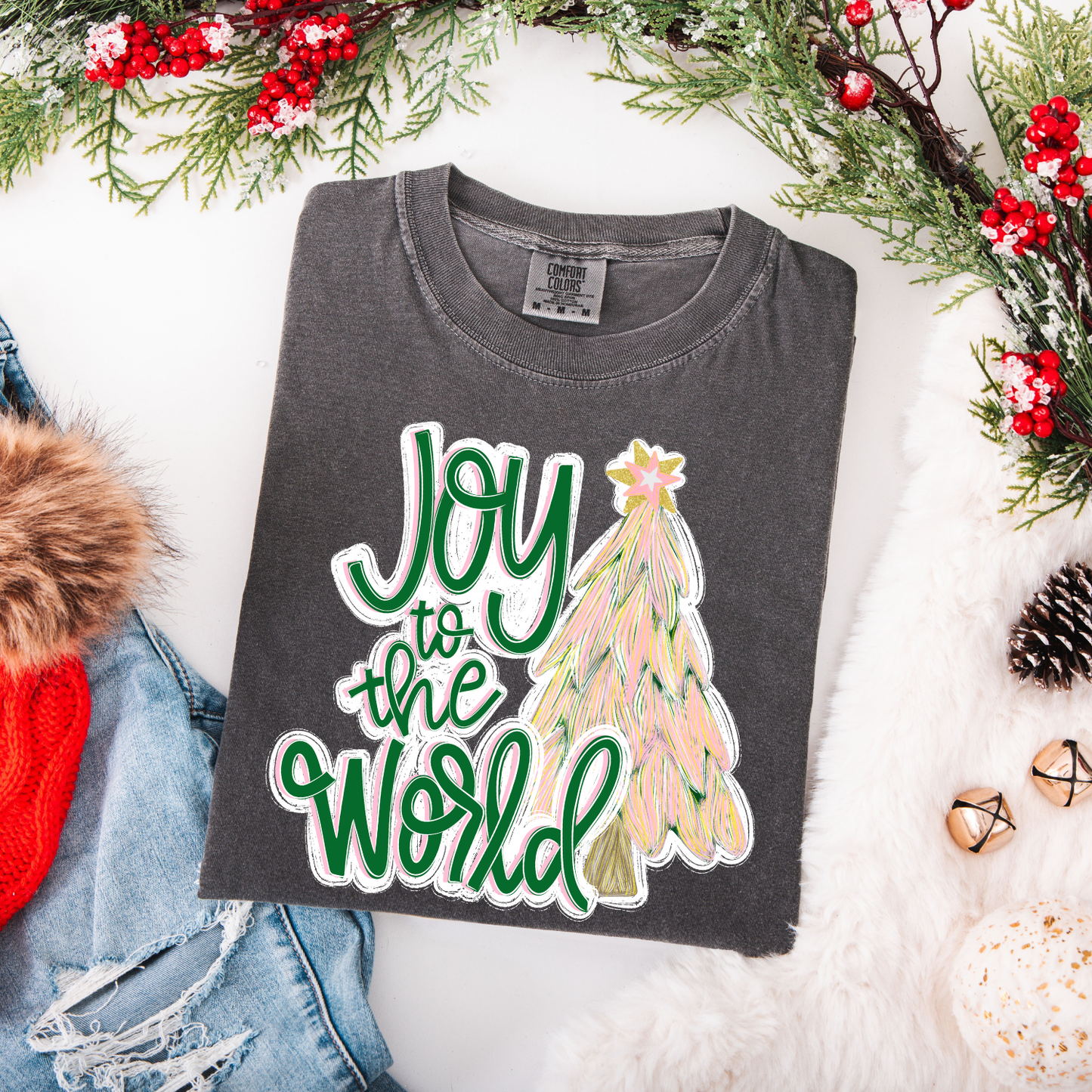 Joy To The World DTF Transfer