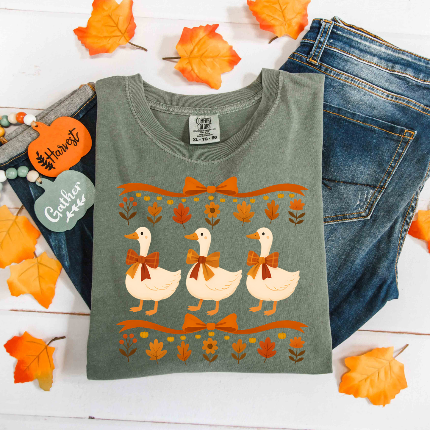 Fall Geese DTF Transfer