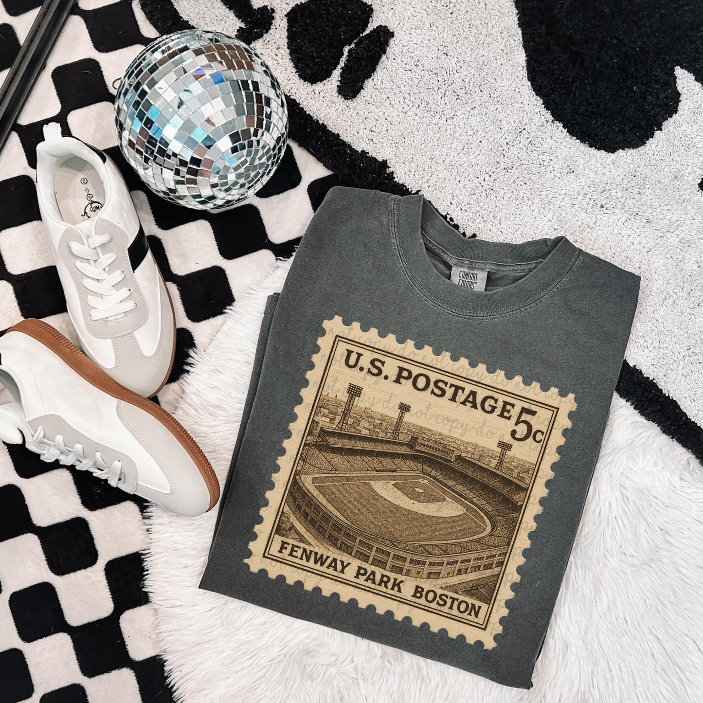 Vintage Stamp Fenway Park DTF Transfer