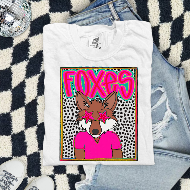 Preppy Foxes DTF Transfer