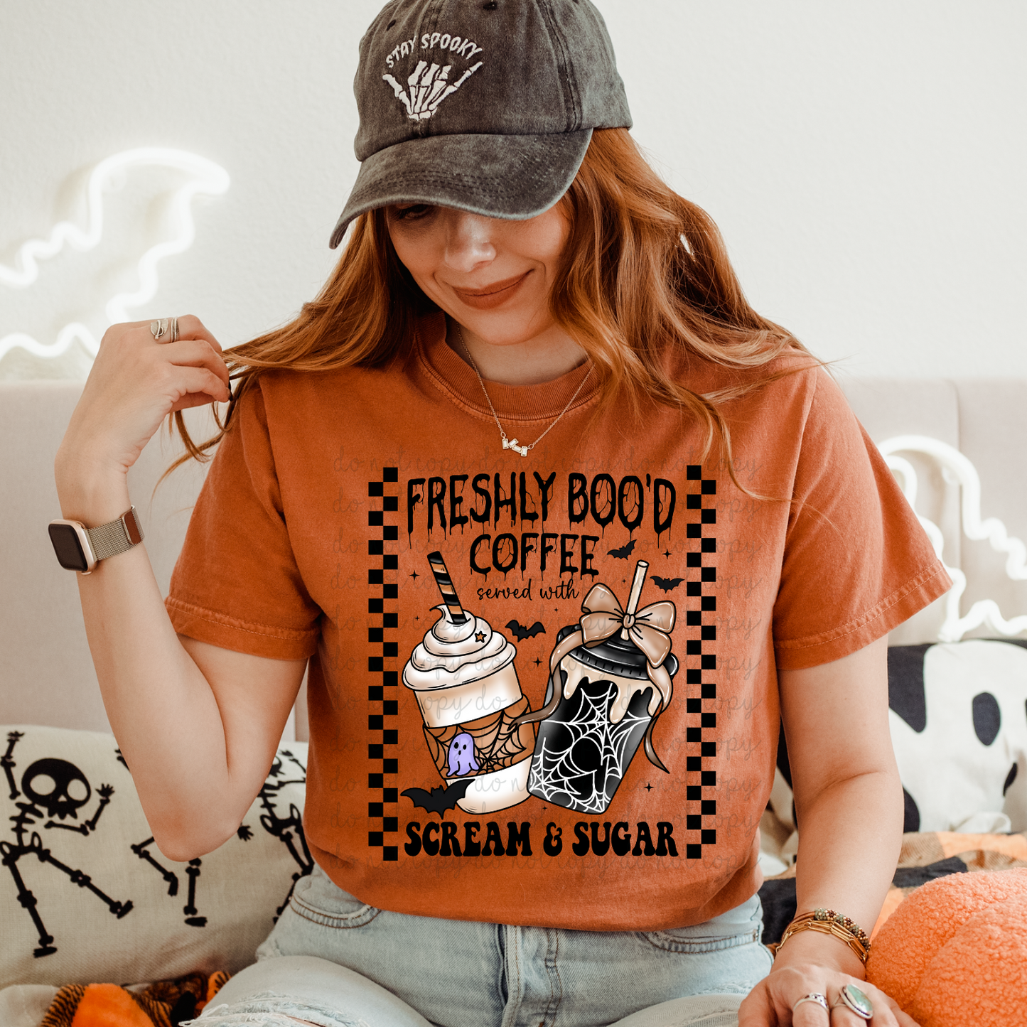 Freshly Boo'd Coffee DTF Transfer