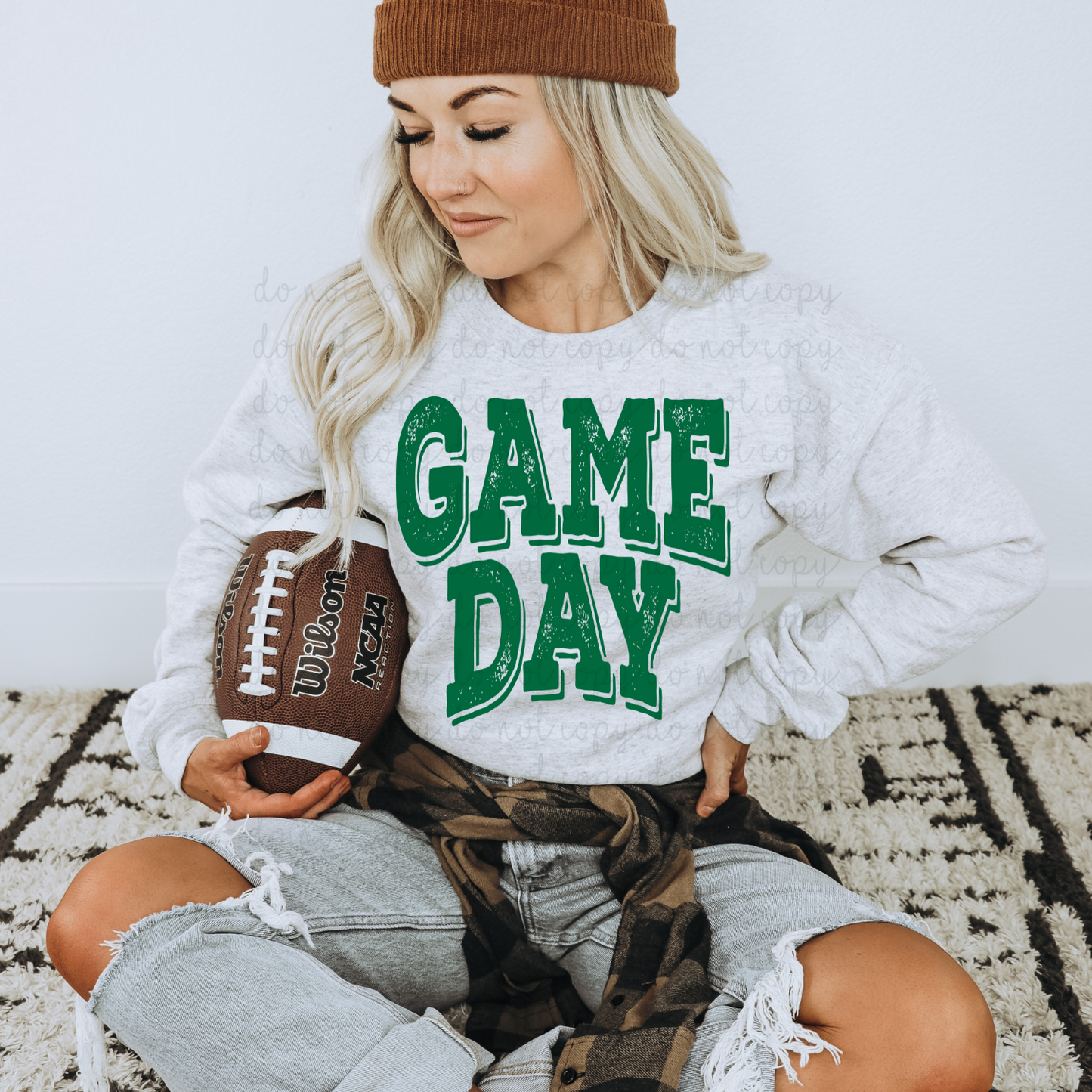 Game Day Green DTF Transfer