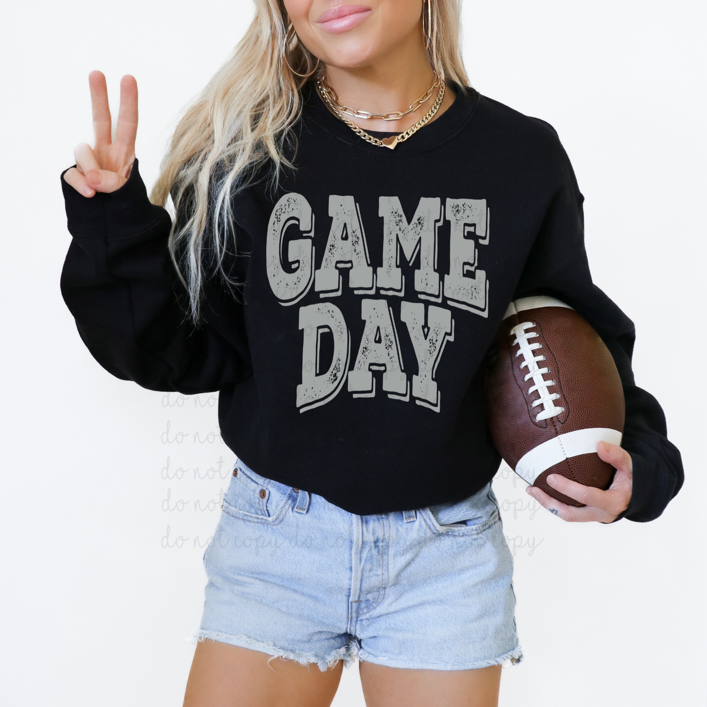 Game Day Grey DTF Transfer