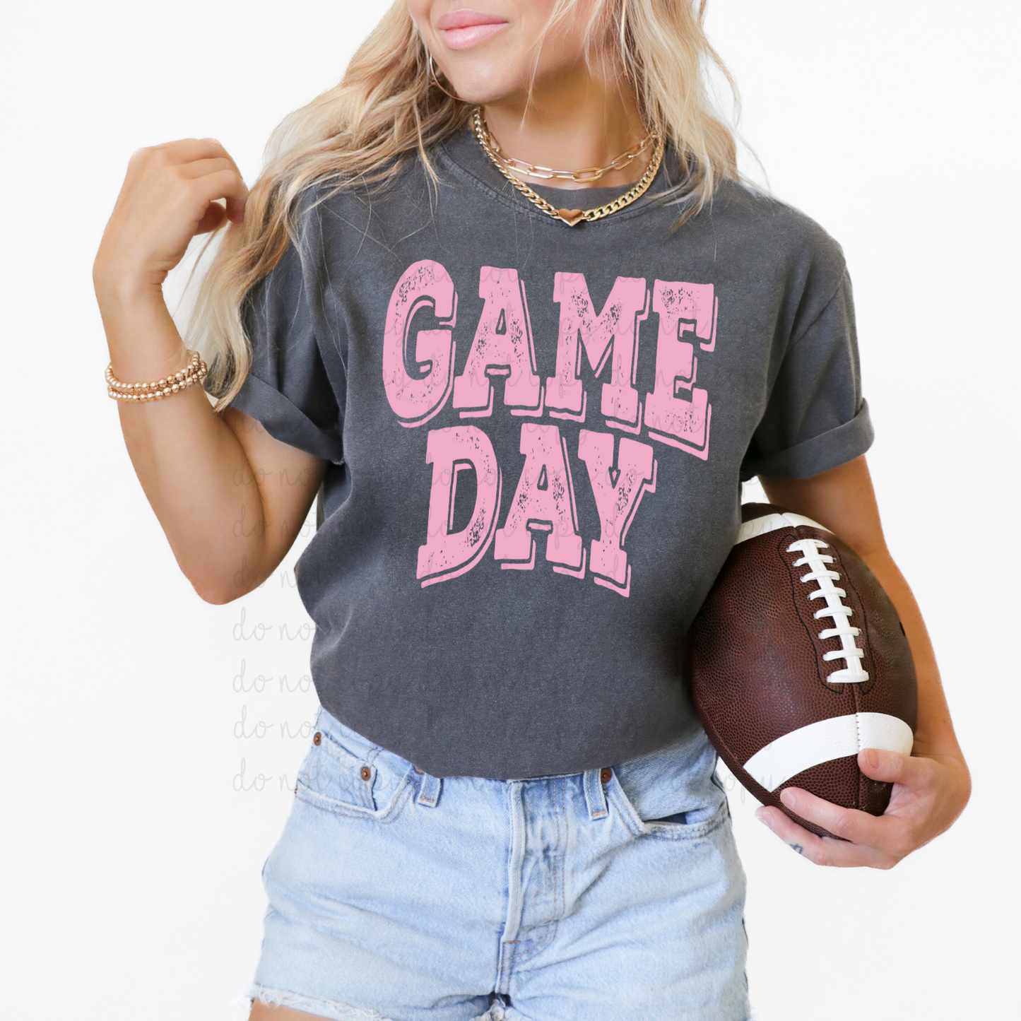 Game Day Light Pink DTF Transfer