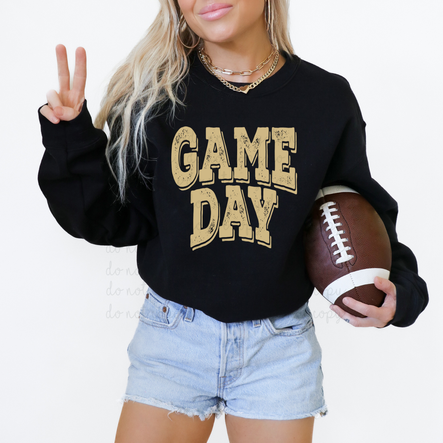 Game Day Tan DTF Transfer