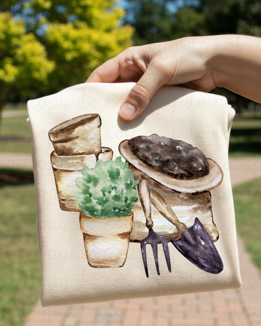 Gardening Tools DTF Transfer