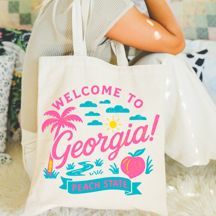 Neon Welcome To Georgia DTF Transfer