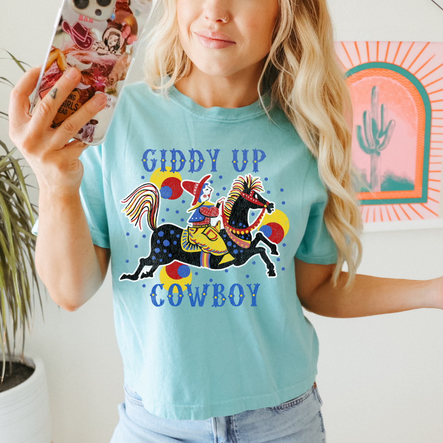 Giddy Up Cowboy DTF Transfer