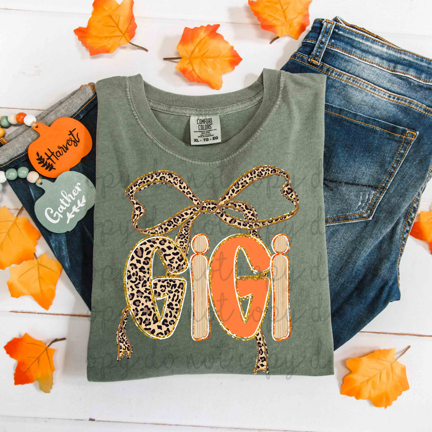 Gigi Leopard Coquette DTF Transfer