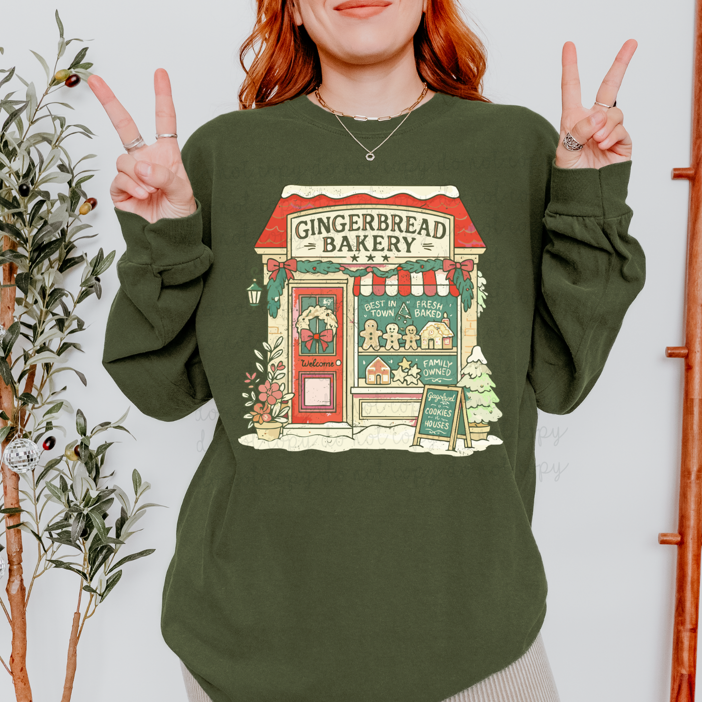 Gingerbread Bakery DTF Transfer