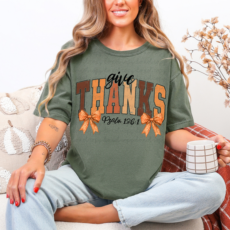 Give Thanks DTF Transfer
