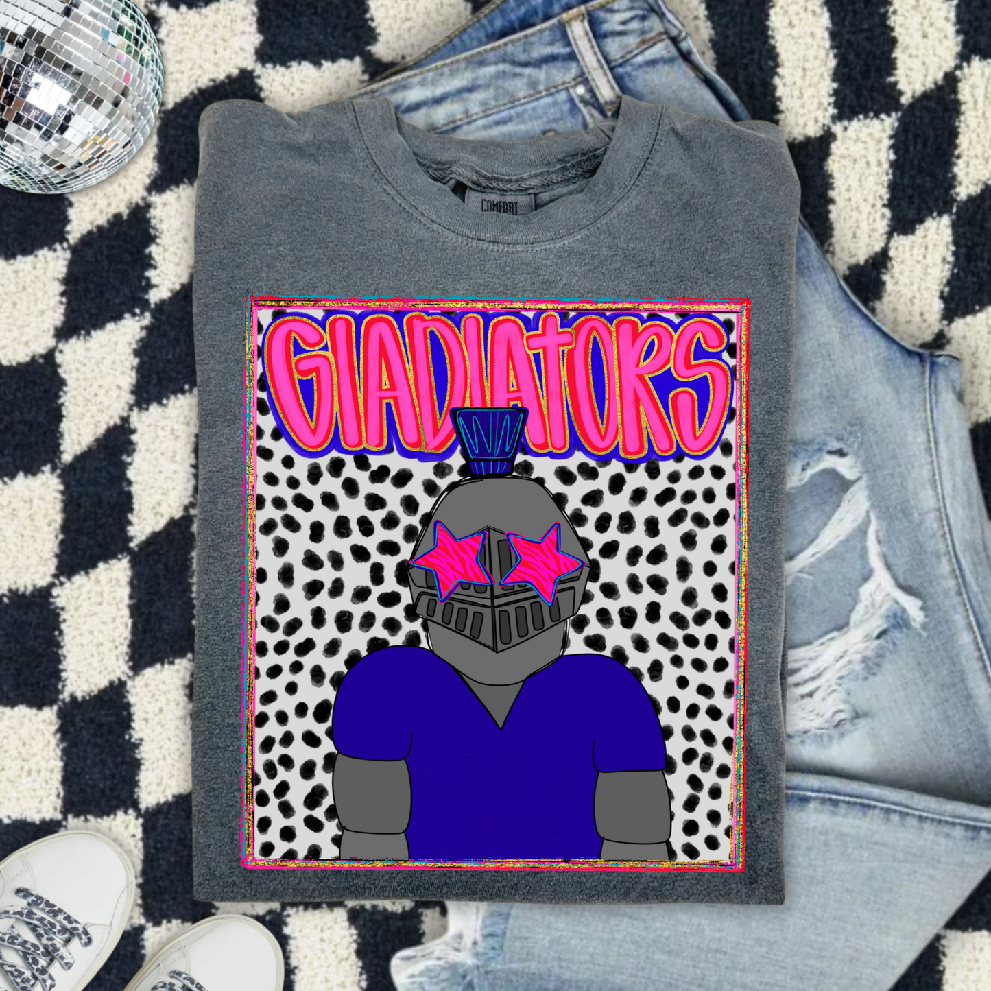Preppy Gladiators (Blue) DTF Transfer