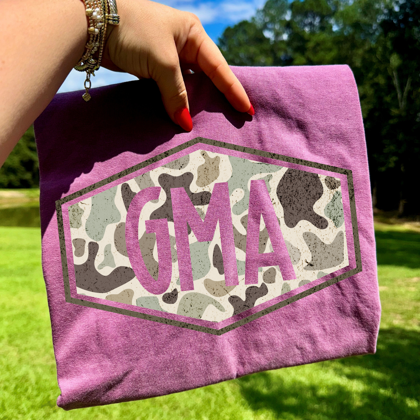 Camo Patch Gma DTF Transfer