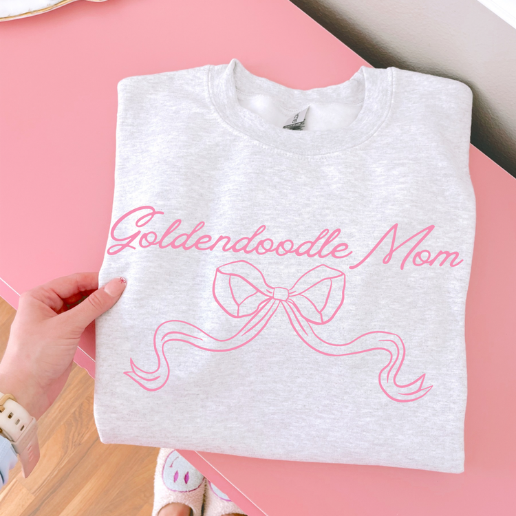 Goldendoodle Mom Pink Coquette DTF Transfer