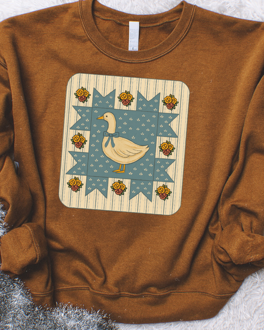Goose Quilt Patch DTF Transfer