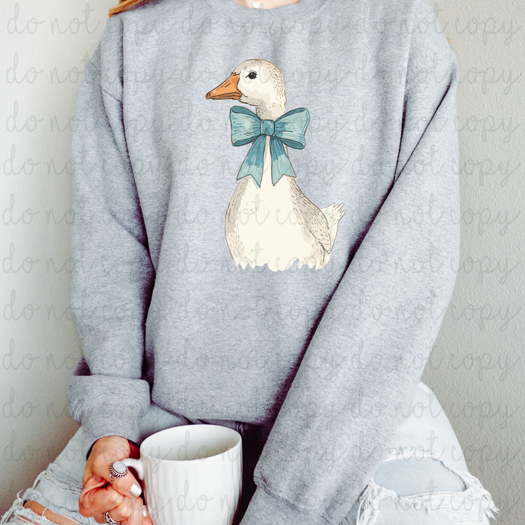 Goose With Bow DTF Transfer