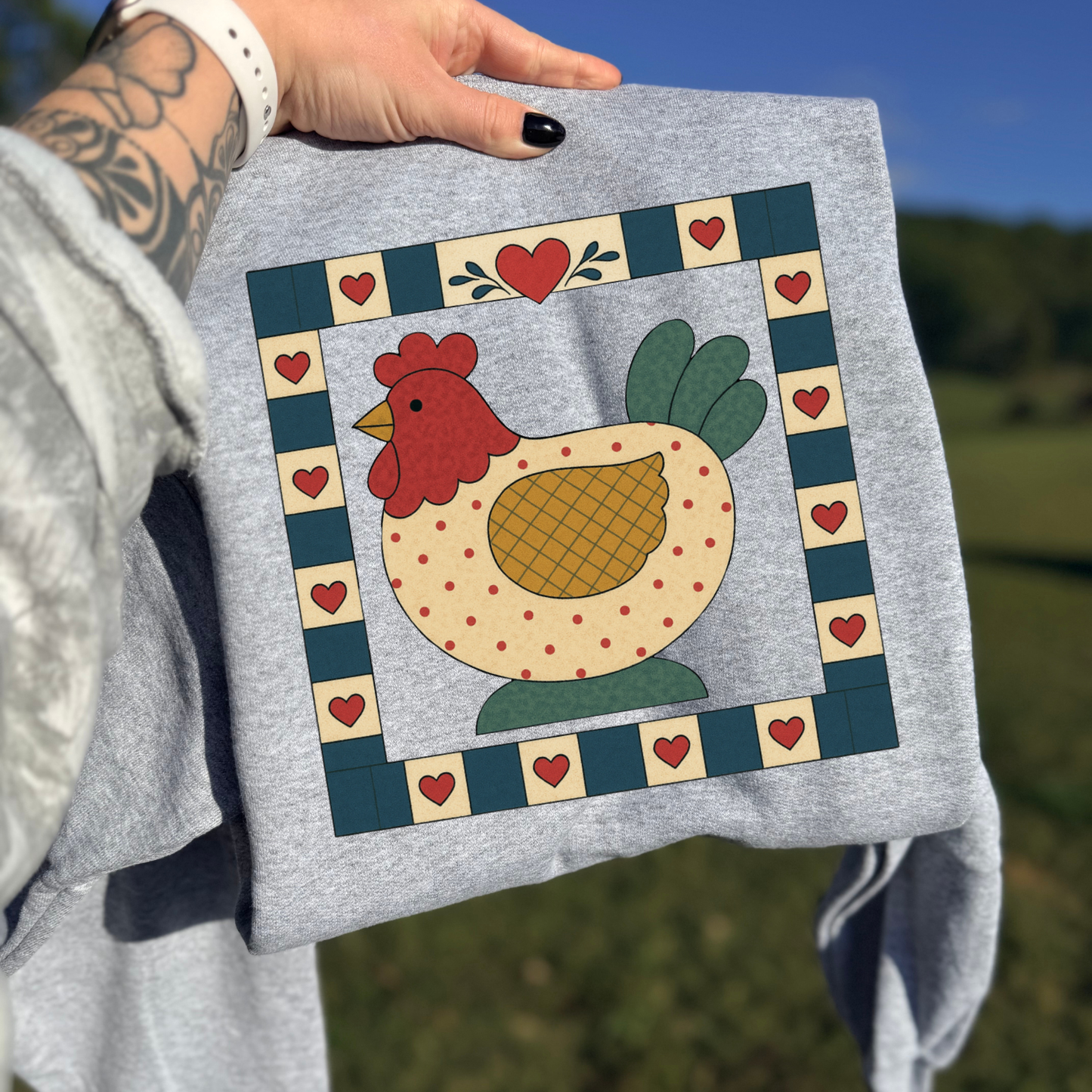 Grandma's Closet Chicken DTF Transfer