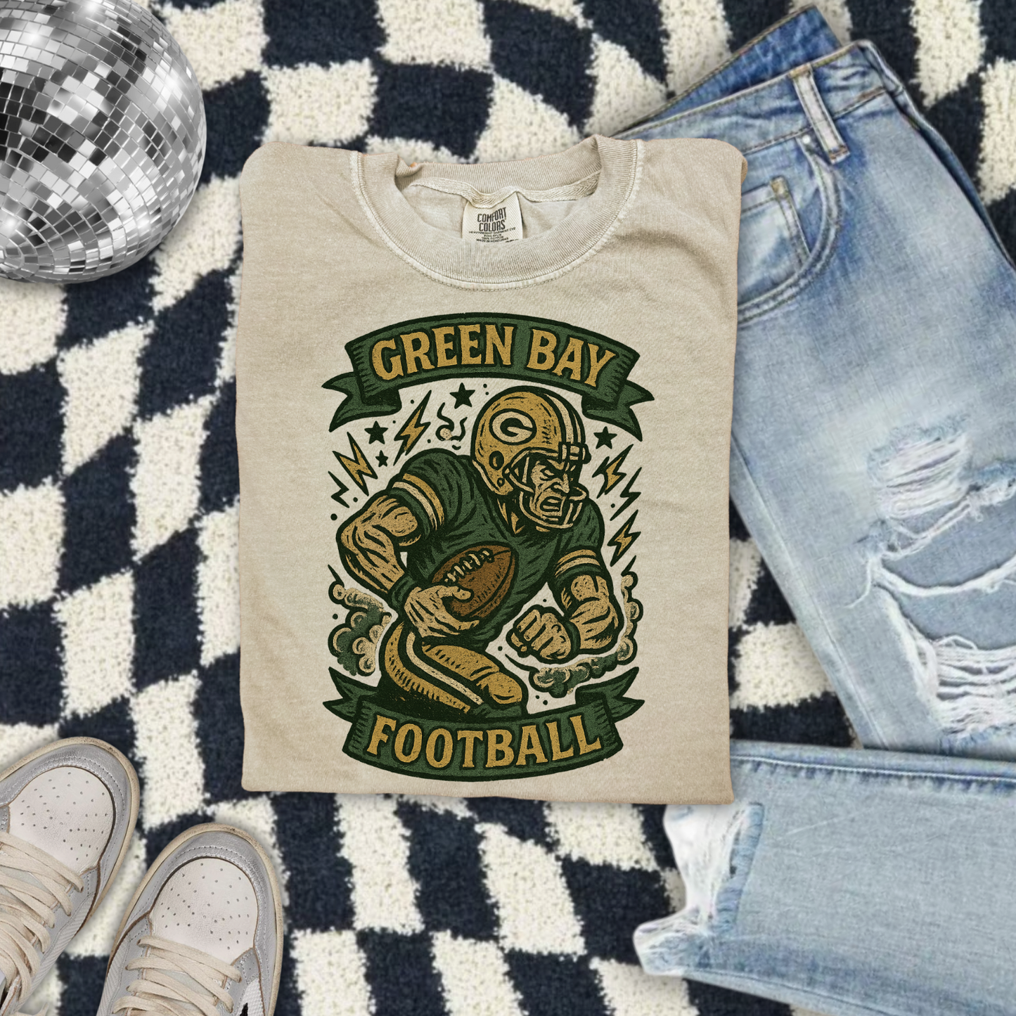 Very Vintage Game Day Green Bay Football DTF Transfer