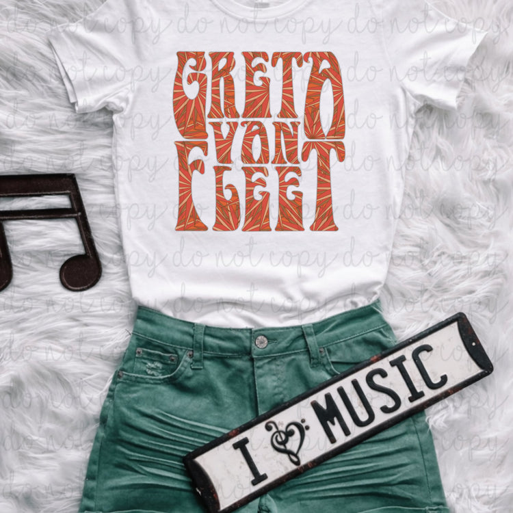 Greta Van Fleet DTF Transfer