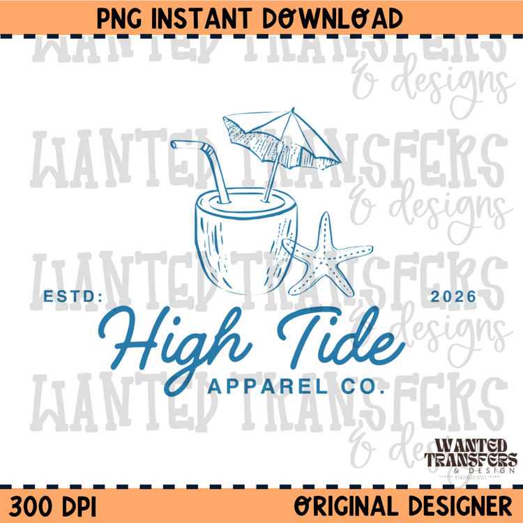 High Tide PNG Digital Download