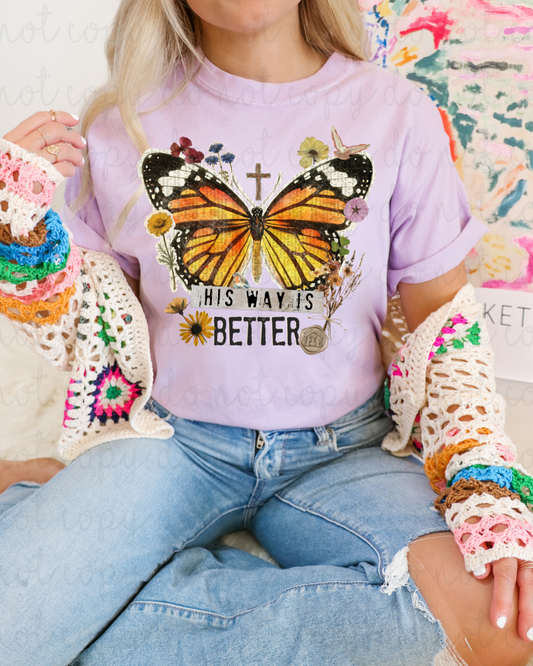 His Way Is Better (Black) DTF Transfer